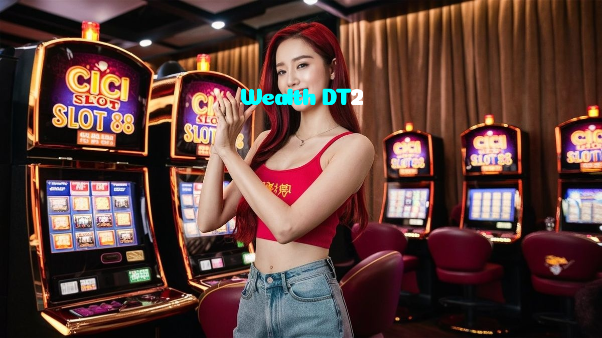 Wealth DT2 casino presented on mobile device in Pakistan with slots and live games